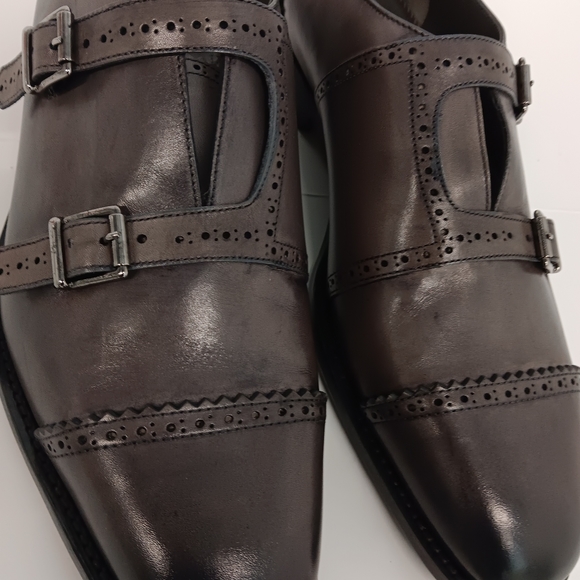 Manolo Blahnik Men's Callimaco Monkstrap Dress Shoes - EU 42.5/US9.5 - Picture 8 of 16